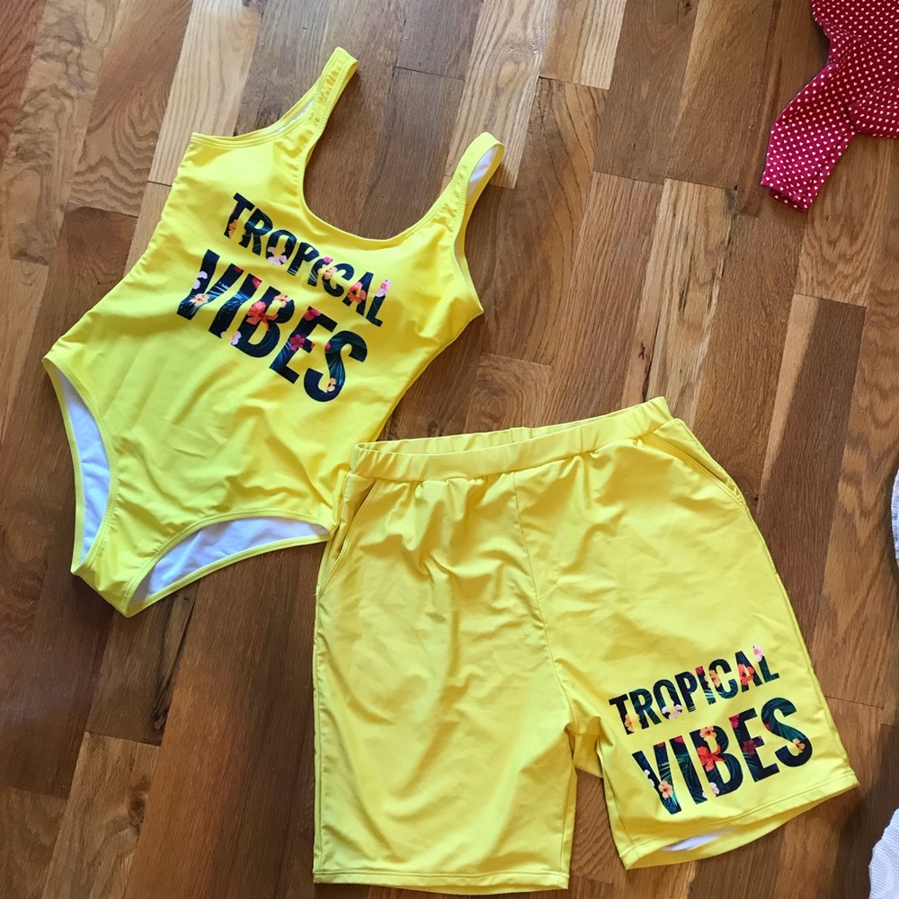 Women and men bathing suits set - Picture 2 of 7